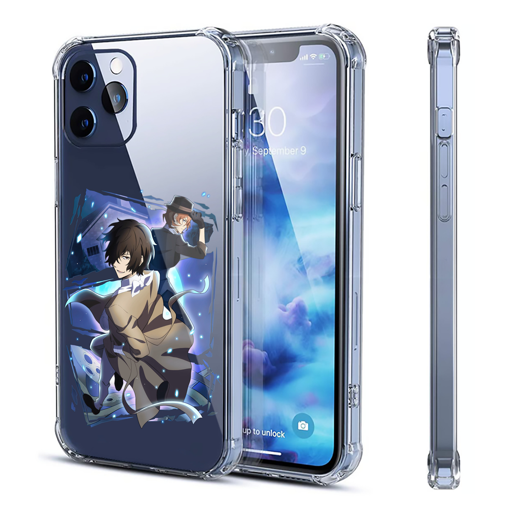 （画像用） 文豪ストレイドッグス Bungo Stray Dogs 【iPhone 12シリーズ対応】透明スマホケース（クリアソフトケース）